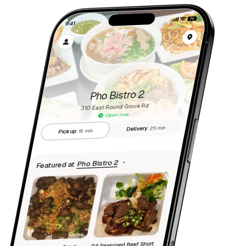 Pho Bistro 2 app preview