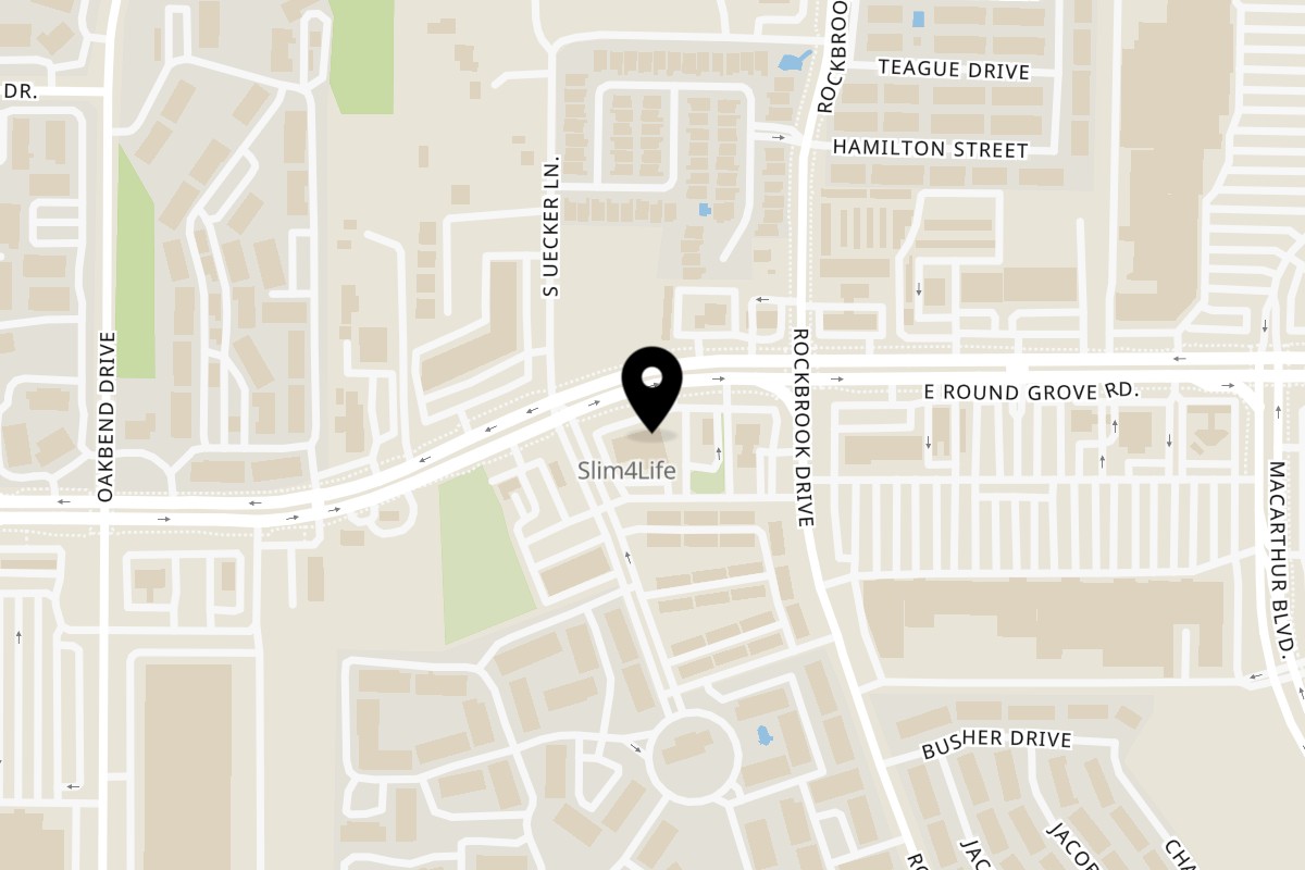 Map showing the location of Pho Bistro 2 on 310 East Round Grove Rd in Lewisville